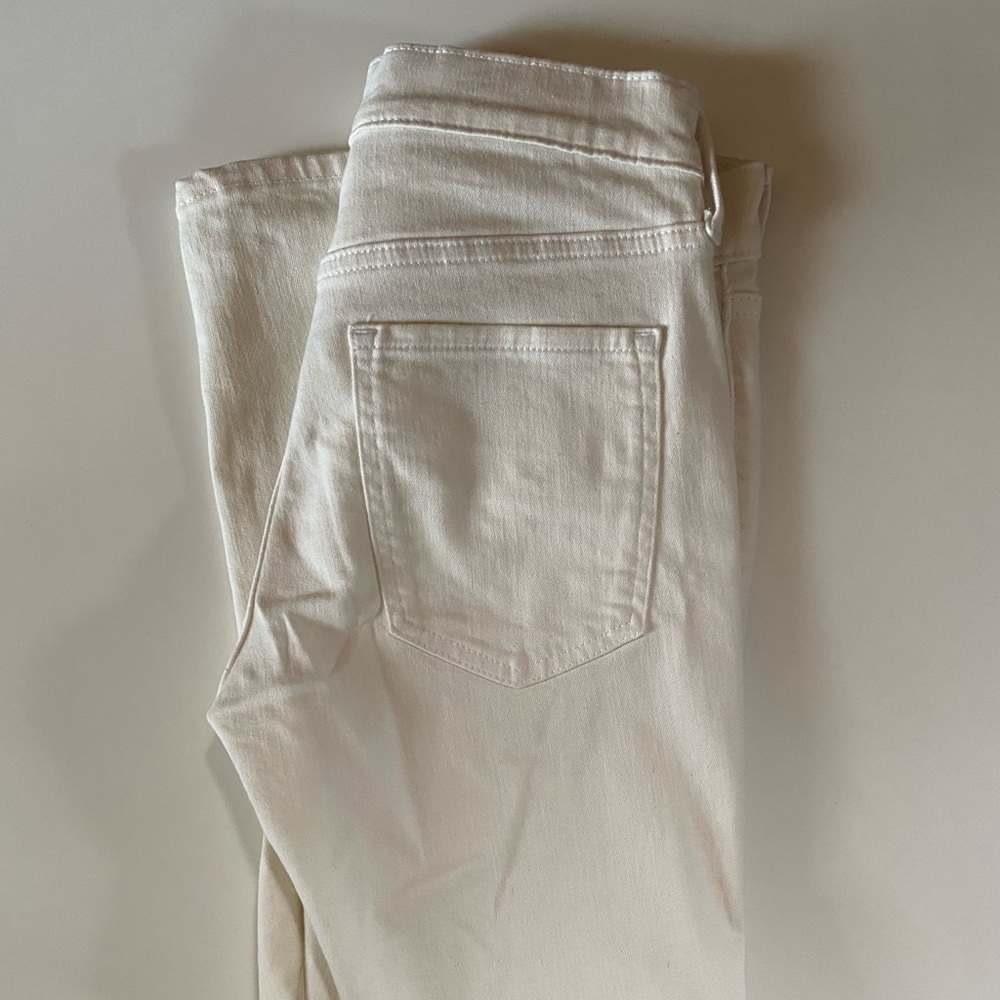 Banana Republic Skinny Fit White Denim Washwell Jeans 27/4